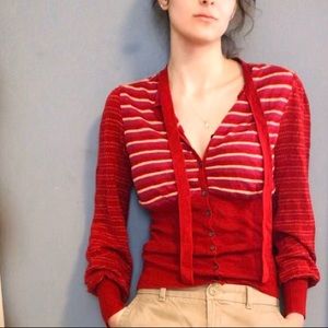 FREE PEOPLE ~ avant-garde sweater top